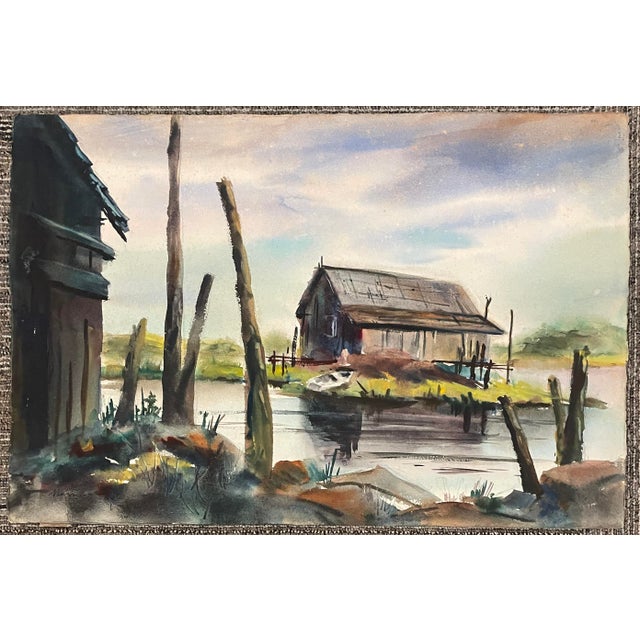 Traditional 1952 Landscape by Marshall For Sale - Image 3 of 4