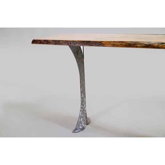 2020s Enrico Bartolini Split Leg Sofa Table For Sale - Image 5 of 6