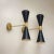 Italian Brass Wall Lamps, 1950s, Set of 2 For Sale - Image 4 of 5
