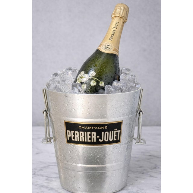 Mid 20th Century Vintage Perrier-Jouët Champagne Bucket With Equestrian Stirrup Handles For Sale - Image 5 of 5