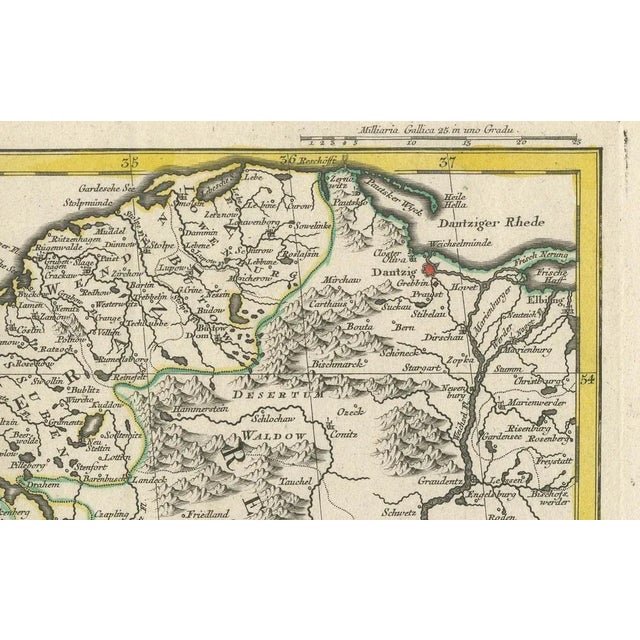 German Map of North-Central Europe For Sale - Image 6 of 8