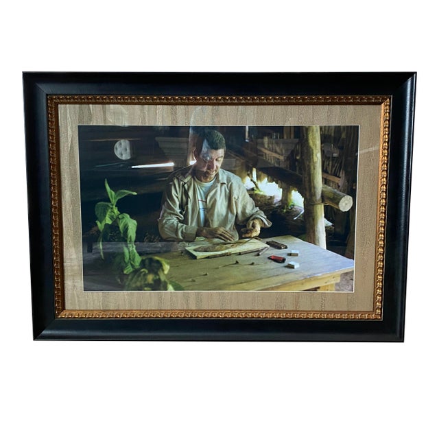 Custom Framed Cigar Roller Photograph For Sale