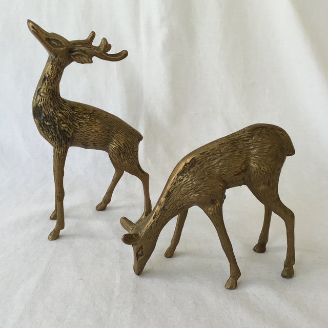 Vintage Brass Deer A Pair Chairish