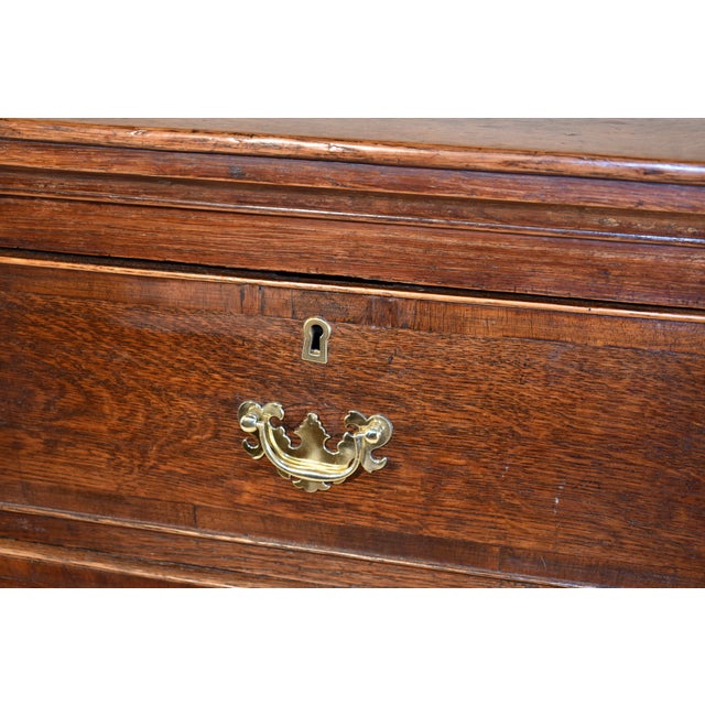 Period Georgian 18th Century English Oak Chest For Sale - Image 9 of 12
