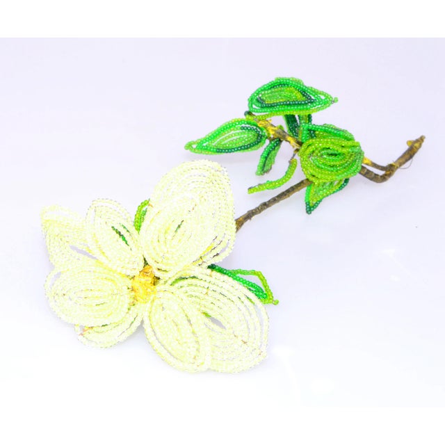 1970s French Beaded Flower Bouquet For Sale - Image 5 of 9