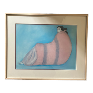 r.c. Gorman Framed Fine Art Print "Marie" (1985) – Iconic Navajo Woman Palette Study