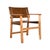 Contemporary Lambden Leather Side Chair For Sale - Image 3 of 9