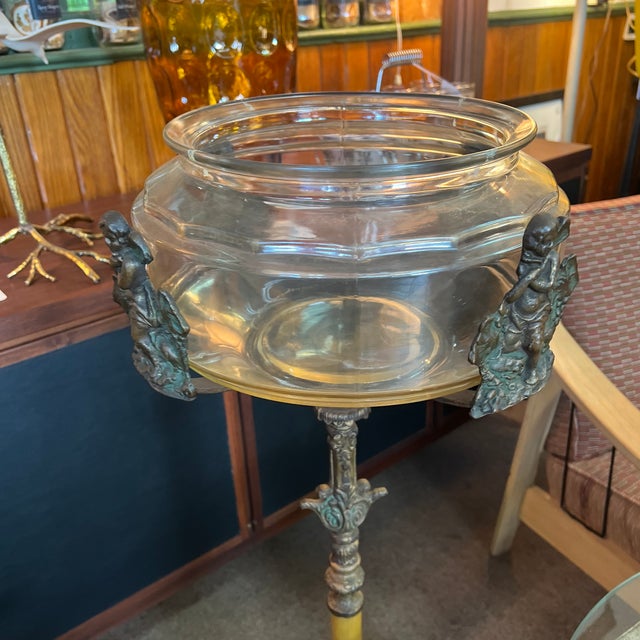 The most unique and Rare Fish Bowl Aqaurium from the late 1800's to early 1900's. Stands 41" tall with original glass bowl...