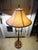 Brass Vintage Mid Century Modern Brass and Walnut Lamp Gerald Thurston Lightolier For Sale - Image 8 of 11