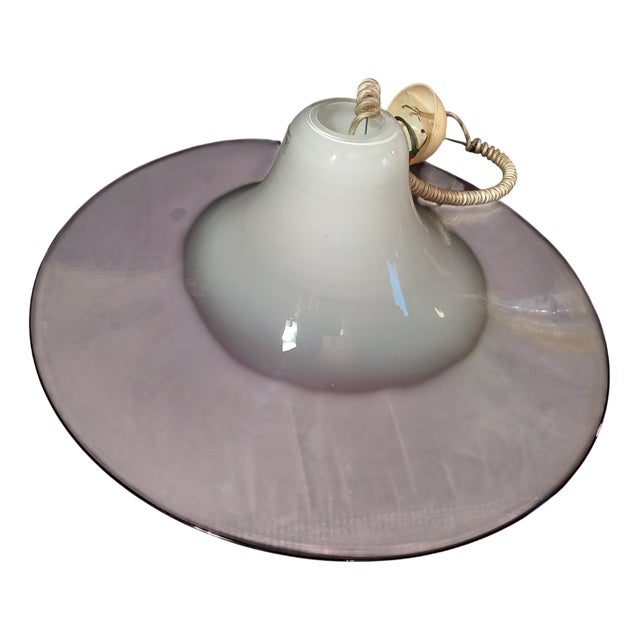 Murano Glass Pendant Lamp by Renato Toso for Leucos, 1970s For Sale