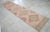 1960s Traditional Turkish Runner Hand Knotted Distressed Low Pile Pink Hallway Rug Kitchen Decor For Sale - Image 4 of 12