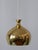 Organic shaped, elegant and highly decorative mid-century modern solid brass pendant lamp or hanging light 'löken' or...