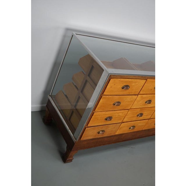 Vintage British Maple & Oak Haberdashery Cabinet, 1930s For Sale - Image 17 of 18