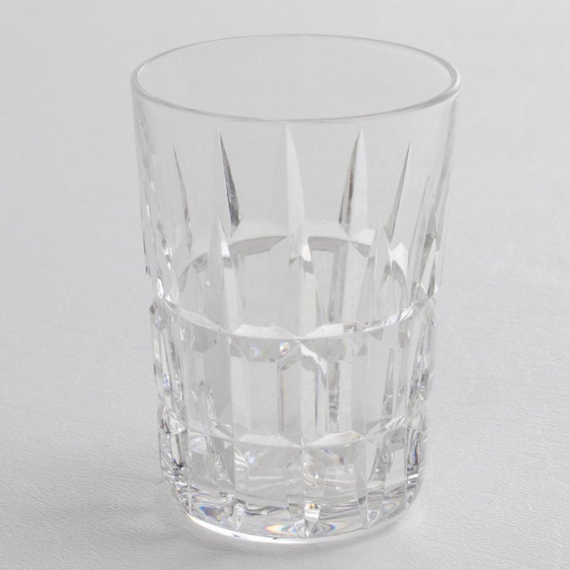 Art Deco Crystal Cocktail Cordial Cups or Shot Glasses Set by Saint Louis For Sale In Atlanta - Image 6 of 9