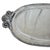 Fabulous coastal silver aluminum large serving platter/tray with seashell motif handles. Made of premium aluminum alloy....
