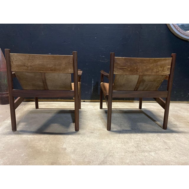 Mid-Century Modern 1960s A Pair of Roxinho Armchairs Designed by Michel Arnoult For Sale - Image 3 of 9