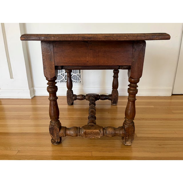 Antique Continental Walnut Console Table For Sale - Image 9 of 12