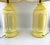 Ceramic Vintage Mid-Century Ceramic Table Lamps in Sunny Yellow, a Pair For Sale - Image 7 of 11