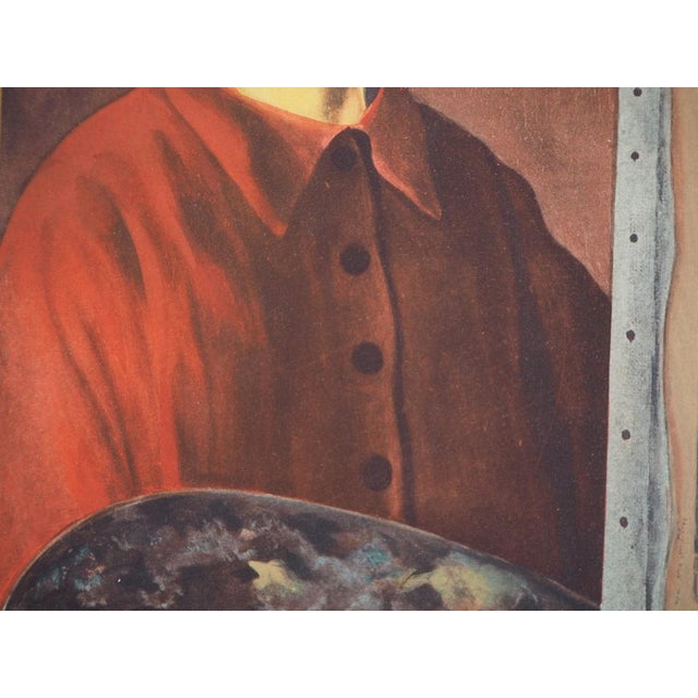 Moïse Kisling, Self-Portrait With a Palette, 1944, Lithograph For Sale - Image 4 of 6