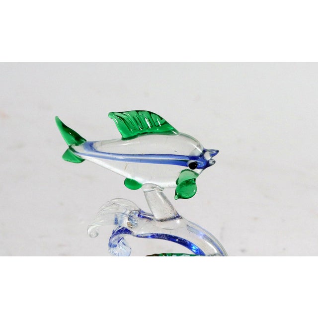 Vintage Italian Murano Glass Fish Figures-a Set of Six For Sale - Image 16 of 18