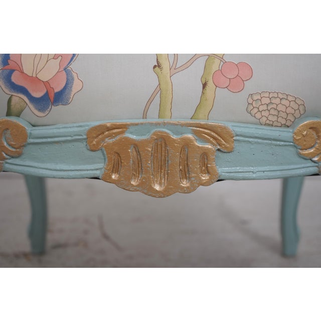 Pair of French Louis XV Style Fauteuil Armchairs For Sale - Image 17 of 18