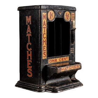 Early 20th Century One-Cent Match Vending Machine by Krema For Sale