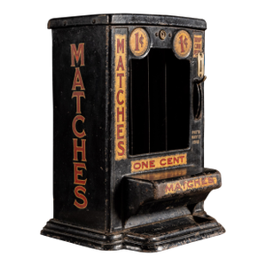 Early 20th Century One-Cent Match Vending Machine by Krema