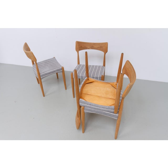 Danish Modern Oak Dining Chairs by Bernhard Pedersen & Son 1960s, Set of 4 For Sale - Image 10 of 18