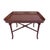 Traditional Vintage Maroon Gilded Regency Tray Table Faux Bamboo For Sale - Image 3 of 6