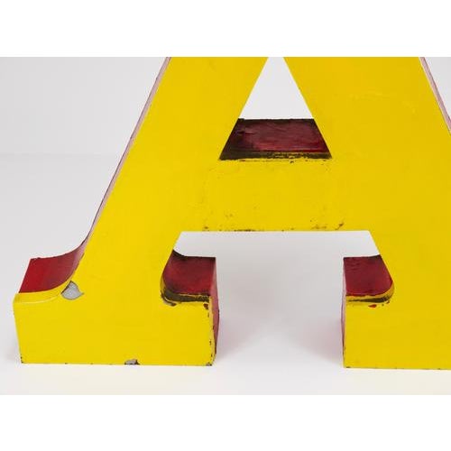 Large Circus Advertising Letter A, 1960s For Sale - Image 15 of 18