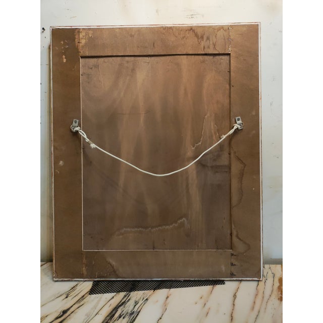 Striking late 19th century French mirror, dating to circa 1880, featuring a giltwood frame with applied foliate and...