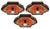 Mid-Century Modern Ceramic Wall Lights, 1960s, Set of 3 For Sale