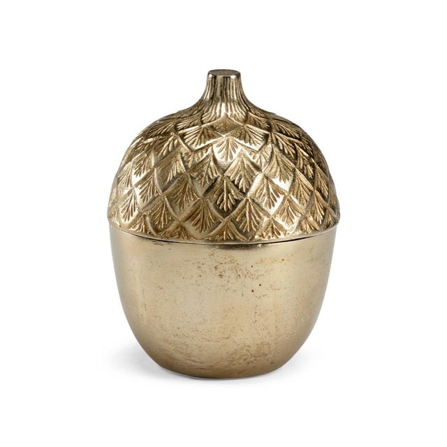 Contemporary Wildwood Autumn Acorn Caddy For Sale - Image 3 of 3