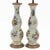 English Tall Antique Louis Philippe French Opaline Glass Table Lamps With Hand Painted Flowers Circa 1835 - A Pair For Sale - Image 3 of 5