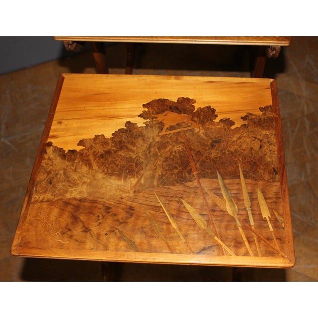 Nesting Tables by Emile Gallé, 1890s, Set of 4 For Sale - Image 6 of 17