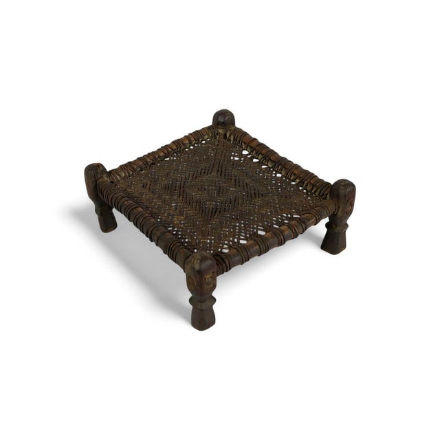 19th Century Low Cedar Stool, Nuristan, 1890s For Sale - Image 16 of 16