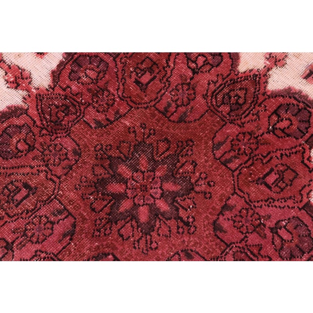 No Pile Persian Vintage Red/Brown Wool Rug - 8'3'' X 11'7'' For Sale In New York - Image 6 of 10