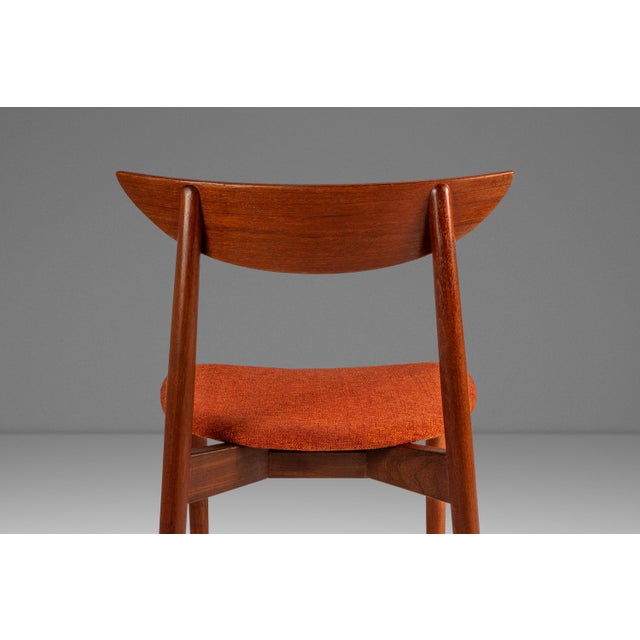 Rare Danish Mid-Century Modern Desk / Side Chair in Teak & New Fabric by Harry Østergaard for Randers Møbelfabrik, Denmark, C. 1960s For Sale - Image 10 of 18