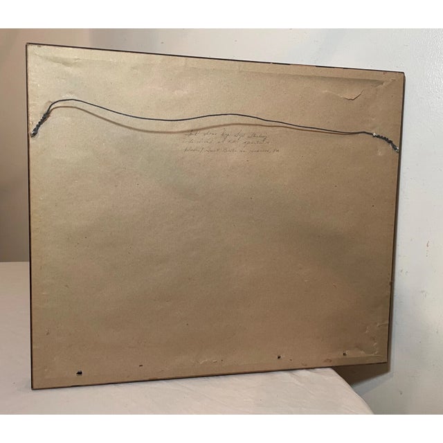 Vintage 75' Original S. Stirling Stylized Ink Drawing Apartment Cityscape Sketch For Sale - Image 12 of 12