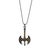 Early 21st Century Viking Axe Men Sterling Silver & Gold Pendant Chain Necklace For Sale - Image 5 of 10