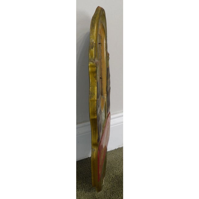 Art Deco 1940's Art Deco Vintage Coca Cola Embossed Tin Advertising Thermometer For Sale - Image 3 of 13