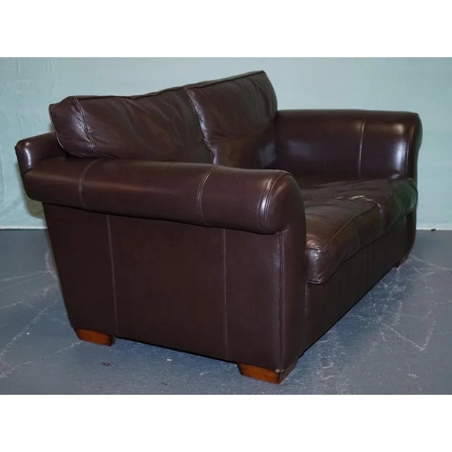 Brown Vintage Duresta Sofa in Brown Leather For Sale - Image 8 of 18