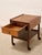 Vintage Oak Rolling Side Table Cart With Drawer and Lower Shelf For Sale - Image 4 of 12