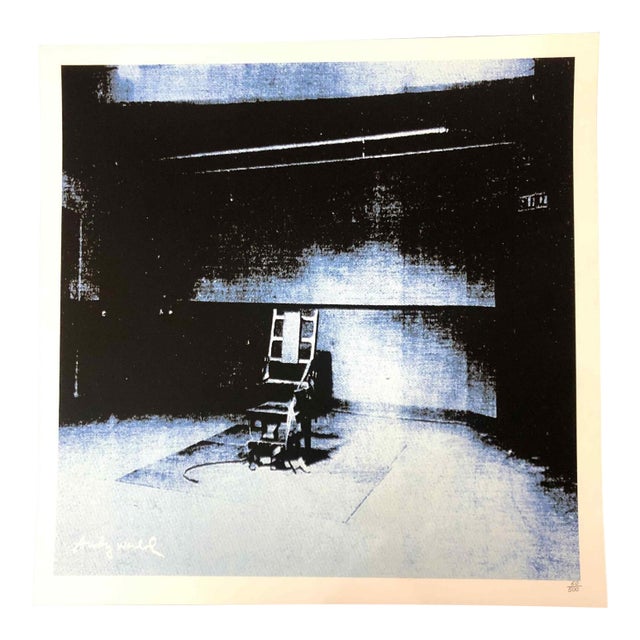 1990s After Andy Warhol "Electric Chair" Lithograph For Sale