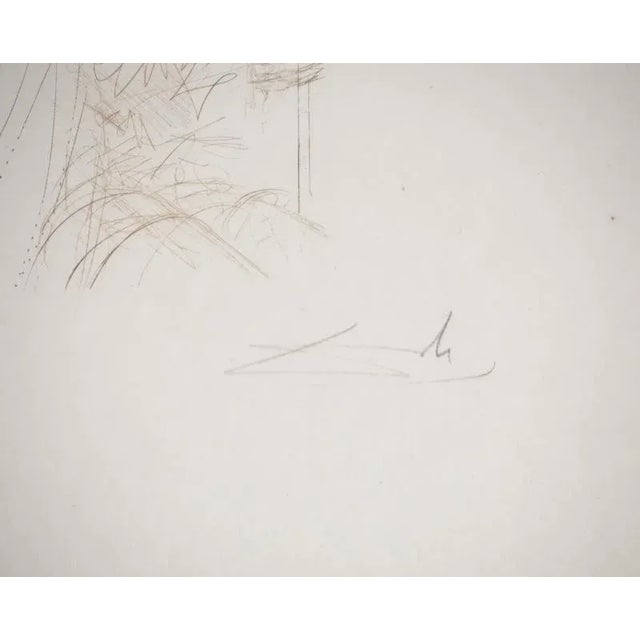 Salvador dali (1904-1989) king lear, 1968 original drypoint engraving signed in pencil justified ea (artist's proof) on...