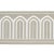 Sample - Schumacher X Miles Redd Arches Embroidered Tape Wide in Taupe For Sale In Charlotte - Image 6 of 6