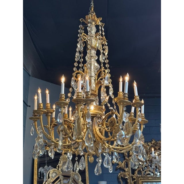 Exceptional 19th French Louis XVI Chandelier For Sale - Image 4 of 6