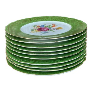 Vintage Regency Baronet Bavaria Czechoslovakia Floral China - Set of 10