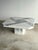 Vintage 1970s Italian Carrara & Bardiglio Marble Inlaid Coffee Table For Sale - Image 12 of 18