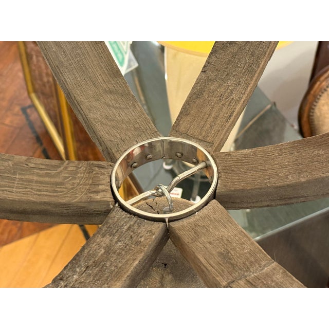 Restoration Hardware Twelve Light Wine Barrel Chandelier For Sale - Image 9 of 15